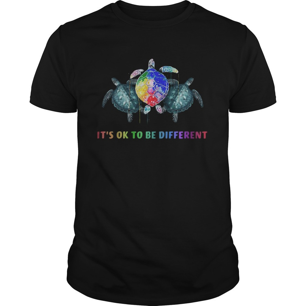 Lgbt Turtle Its Ok To Be Different Shirt